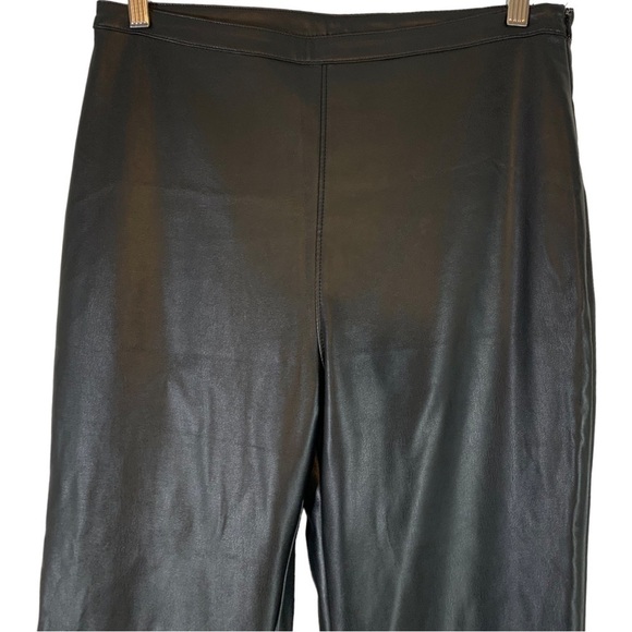 Line & Dot Kourtney Faux Vegan Leather Flare Leg Pants Size Large - Picture 6 of 9